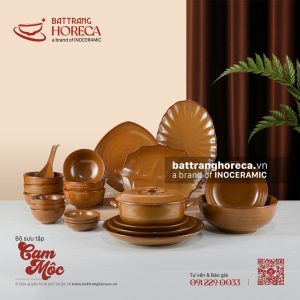 BST bát đĩa Cam Mộc - Bát Tràng