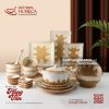 BST bát đĩa Hồng Vân - Bát Tràng