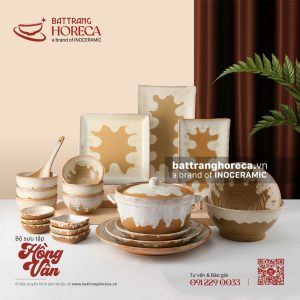 BST bát đĩa Hồng Vân - Bát Tràng