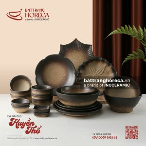 BST bát đĩa Huyền Thổ - Bát Tràng