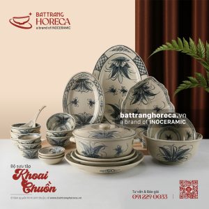 BST bát đĩa Khoai Chuồn - Bát Tràng