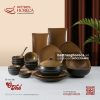 BST bát đĩa Ô Thổ - Bát Tràng
