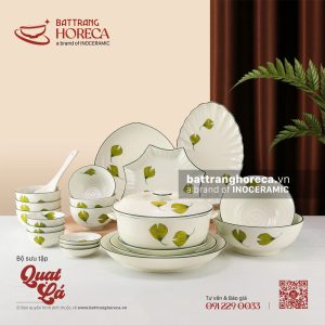 BST bát đĩa quạt bá Bát Tràng