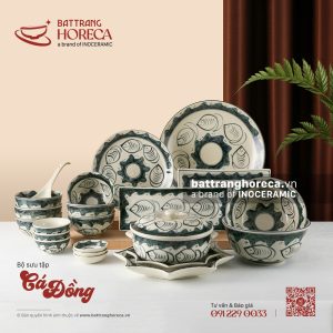 Bộ sưu tập bát đĩa Cá Đồng Bát Tràng