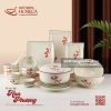 Bộ sưu tập bát đĩa Hoa Phượng Bát Tràng