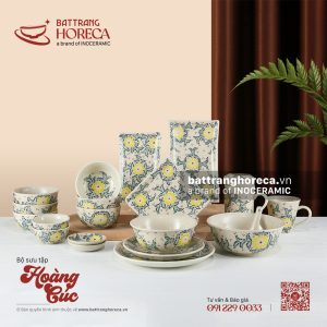 Bộ sưu tập bát đĩa Hoàng Cúc
