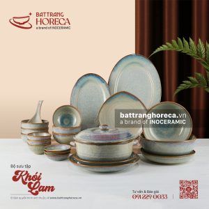BST bát đĩa Khói Lam Bát Tràng