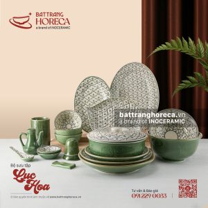 Bộ sưu tập bát đĩa Lục Hoa - Bát Tràng