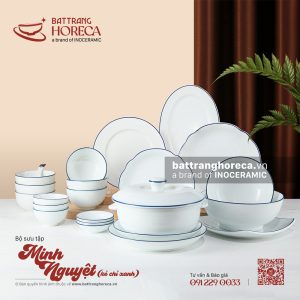 BST bát đĩa Minh Nguyệt chỉ xanh