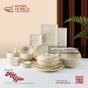 Bộ sưu tập bát đĩa Mộc Liên Bát Tràng