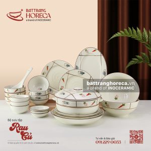 Bộ sưu tập bát đĩa Rau Củ Bát Tràng