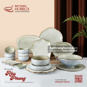Bộ sưu tập bát đĩa Rêu Phong - Bát Tràng