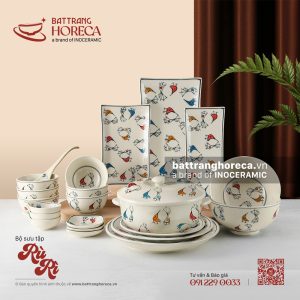 Bộ sưu tập bát đĩa Rù Rì Bát Tràng
