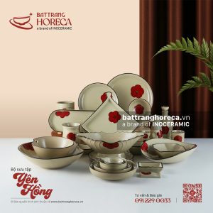 BST bát đĩa Yên Hồng - Bát Tràng