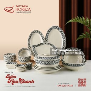 Bộ sưu tập bát đĩa Diềm Hoa Chanh