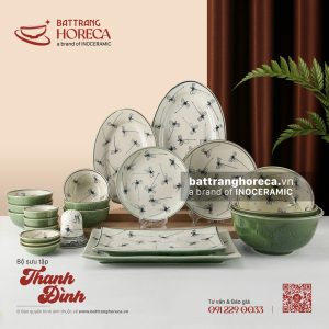 Bộ sưu tập bát đĩa Thanh Đình Bát Tràng
