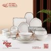 Bộ sưu tập bát đĩa Trăng Non Bát Tràng