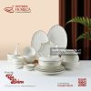 Bộ bát đĩa Ưu Đàm gốm sứ Bát Tràng