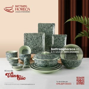 Bộ bát đĩa Vân Cúc
