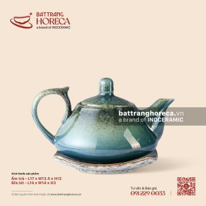 Ấm quả lê 17 x 13,5cm - Lam Hải