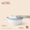 Âu súp (soup) + nắp 12,5cm - Tịnh Tuyến - Men ngà