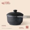 Âu (thố) cơm không tai + nắp 19cm - Thiết Huyền - Men hoả biến