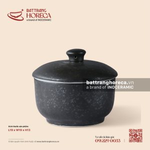 Âu (thố) cơm không tai + nắp 19cm - Thiết Huyền