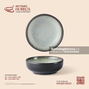 Bát (chén) chấm Nhật – Băng Dạ – Men hoả biến