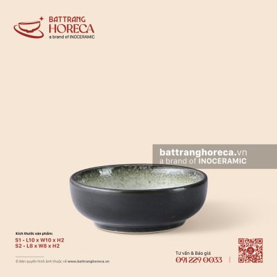Bát (chén) chấm Nhật – Băng Dạ – Men hoả biến