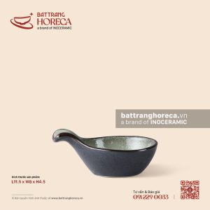 Bát (chén) chấm chui 8 x 11,5cm - Băng Dạ - Men hoả biến