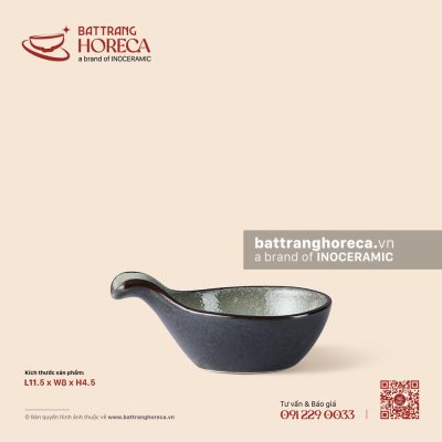Bát (chén) chấm chui 8 x 11,5cm – Băng Dạ – Men hoả biến
