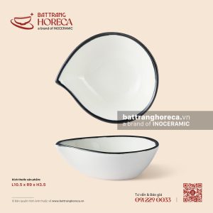 Bát (chén) chấm giọt nước 10,5 x 9cm - Tịnh Tuyến - Men ngà