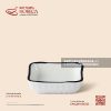 Bát (chén) chấm vuông méo 7cm - Tịnh Tuyến - Men ngà
