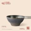 Bát (chén) cơm chân chéo 11cm - Huyền Kim - Men hoả biến
