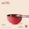 Bát (chén) cơm cúp 10cm - Hồng Ngọc (Ruby) - Men hoả biến
