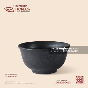 Bát (chén) cơm miệng loe 12cm - Thiết Huyền