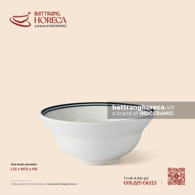 Bát (chén) cơm yêu 12cm – Tịnh Tuyến – Men ngà