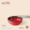 Bát (chén) mắm Nhật 9,5cm - Hồng Ngọc (Ruby) - Men hoả biến