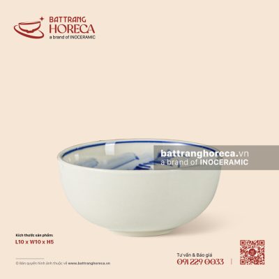 Bát (chén) soup tròn 10cm – Ô Kê – Men ngà