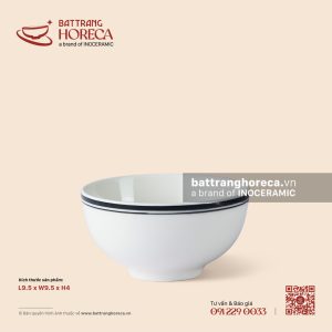 Bát (chén) súp 9,5cm - Tịnh Tuyến - Men ngà