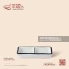 Bát (đĩa) gia vị chữ nhật 2 ngăn 11,5 x 6cm - Tịnh Tuyến - Men ngà