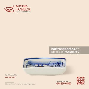 Bát (đĩa) gia vị chữ nhật 9 x 6cm - Ô Kê