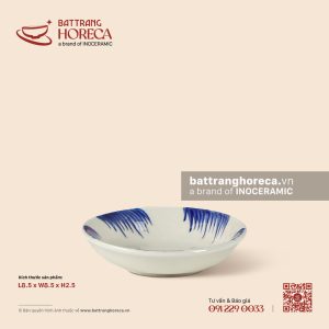Bát (đĩa) gia vị tròn 8.5cm - Hương Đồng - Men ngà