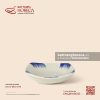 Bát (đĩa) gia vị vuông ảo 8.5cm - Hương Đồng - Men ngà