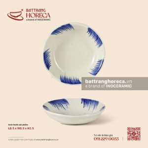 Bát (đĩa) gia vị tròn 8.5cm – Hương Đồng – Men ngà
