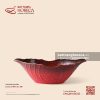 Bát gà 31,5 x 17,5cm - Hồng Ngọc (Ruby) - Men hoả biến