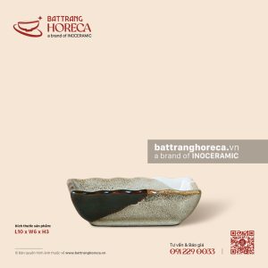 Bát (đĩa) gia vị chữ nhật 10 x 6cm - Địa Nhã