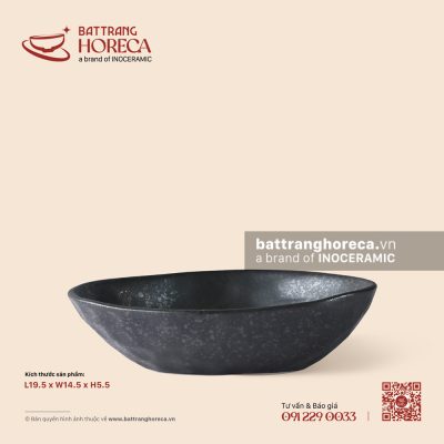 Bát quả xoài 19,5 x 14,5cm – Thiết Huyền – Men hoả biến