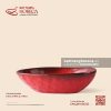 Bát quả xoài 19,5 x 14,5cm - Hồng Ngọc (Ruby) - Men hoả biến - Bát Tràng Horeca Bát quả xoài 19,5 x 14,5cm - Hồng Ngọc (Ruby) - Men hoả biến