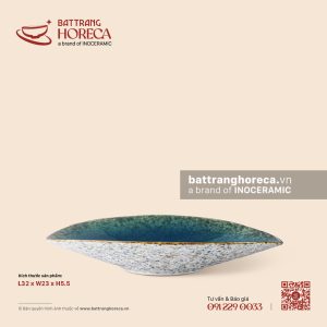 Bát salad bầu dục 32 x 23cm - Lam Hải